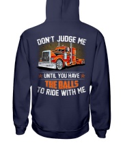 Don't judge me until you have the balls to ride Hooded Sweatshirt tile