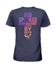 Blessed By God Spoiled By My Machinist Ladies T-Shirt tile
