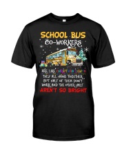 School bus co-workers Premium Fit Mens Tee tile