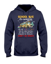 School bus co-workers Hooded Sweatshirt tile