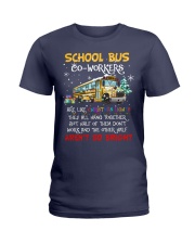 School bus co-workers Ladies T-Shirt tile