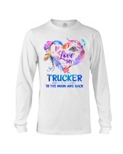 I Love My Trucker To The Moon And Back Long Sleeve Tee tile