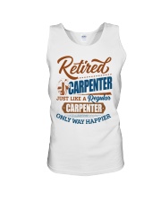Retired Carpenter Only Way Happier Unisex Tank tile
