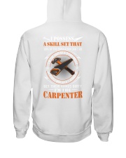 Retired Carpenter Only Way Happier Hooded Sweatshirt back