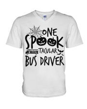 One Spook Tacular Bus Driver V-Neck T-Shirt tile