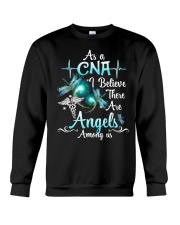 As a CNA I believe there are angels Crewneck Sweatshirt tile