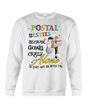 Postal besties because going lazy Crewneck Sweatshirt tile