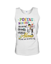 Postal besties because going lazy Unisex Tank tile