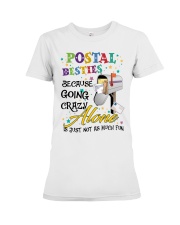 Postal besties because going lazy Premium Fit Ladies Tee tile