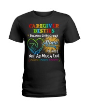 Caregiver besties Ladies T-Shirt tile