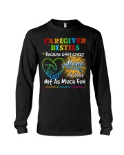 Caregiver besties Long Sleeve Tee tile