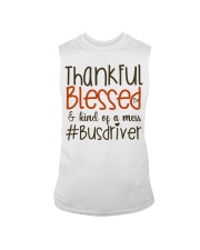 Thankful blessed and kind of a mess busdriver Sleeveless Tee tile