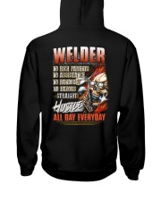 Welder all day everyday Hooded Sweatshirt back