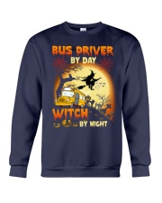 Bus Driver By Day Witch By Night Crewneck Sweatshirt tile