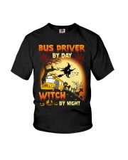 Bus Driver By Day Witch By Night Youth T-Shirt tile