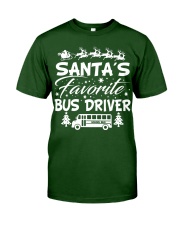 Santa's favorite bus driver Classic T-Shirt front