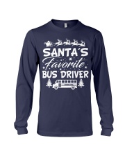 Santa's favorite bus driver Long Sleeve Tee tile