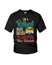 Retired Bus Driver and i love my new schedule Youth T-Shirt tile