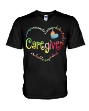 Caregiver V-Neck T-Shirt tile