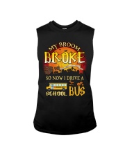 My Broom Broke So Now I Drive A School Bus Sleeveless Tee tile