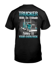 Trucker With An Attitude Your Own Risk Premium Fit Mens Tee tile