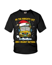 On the naughty list and I regret nothing Youth T-Shirt tile