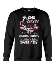 CNA queen classy sassy and a bit smart assy Crewneck Sweatshirt tile