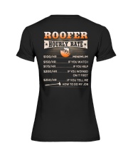 Roofer hourly rate Premium Fit Ladies Tee tile