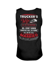 Trucker Wife Married He's Not Imaginary Unisex Tank tile