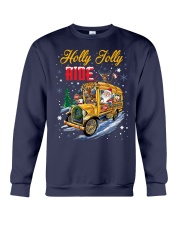 Holly jolly ride bus driver Crewneck Sweatshirt tile
