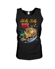 Holly jolly ride bus driver Unisex Tank tile
