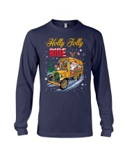 Holly jolly ride bus driver Long Sleeve Tee tile