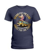Stand for the flag kneel for the cross Ladies T-Shirt tile