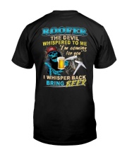 Roofer the devil whispered to me I whisper back Premium Fit Mens Tee tile