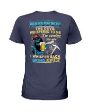 Roofer the devil whispered to me I whisper back Ladies T-Shirt tile