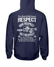 First rule of old school respect Hooded Sweatshirt tile