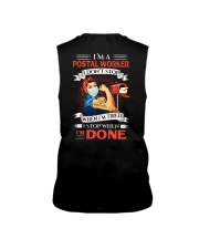I'm A Postal Worker I Stop When I'm Done Sleeveless Tee tile