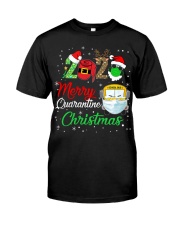 Merry quarantine school bus christmas Classic T-Shirt front