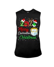Merry quarantine school bus christmas Sleeveless Tee tile