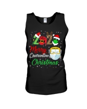 Merry quarantine school bus christmas Unisex Tank tile