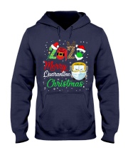 Merry quarantine school bus christmas Hooded Sweatshirt tile