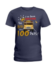 I've been driving the bus for 100 days Ladies T-Shirt tile