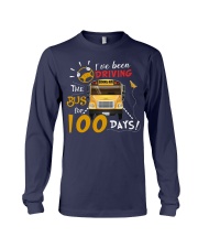 I've been driving the bus for 100 days Long Sleeve Tee tile