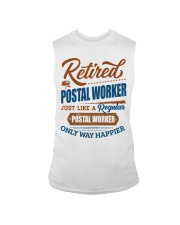 Retired Postal Worker Only Way Happier Sleeveless Tee tile