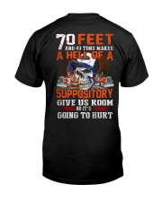 70 Feet A Hell Of A Suppository Premium Fit Mens Tee tile