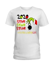 2020 Stink stank stunk postal worker life Ladies T-Shirt tile