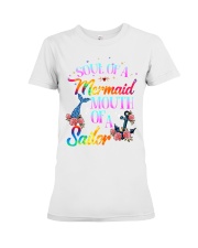 Soul of a mermaid mouth of a sailor Premium Fit Ladies Tee tile