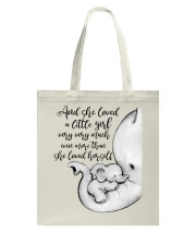 Baby elephant And she loved a little girl Nusery Tote Bag tile
