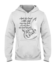 Baby elephant And she loved a little girl Nusery Hooded Sweatshirt tile