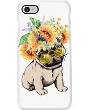 Pug hippie Phone Case tile